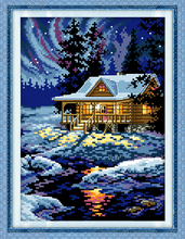 The night of the Arctic cross stitch kit aida 14ct 11ct count printed canvas stitches embroidery DIY handmade needlework 2024 - buy cheap