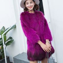 Big Size Streetwear Real Fur Coat Natural Fox Fur Jacket Winter Clothes Women Real Price Outwear ksr599 2024 - buy cheap