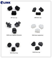 Tapa antipolvo RJ11 de 100 pulgadas, cubierta de polvo RJ45, fps, para USB/enchufe, negro, blanco, envío gratis, ELINK 2024 - compra barato