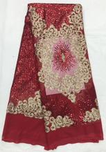 Fábrica de tecidos de renda com lantejoulas e tecidos bordados de tule 2024 - compre barato