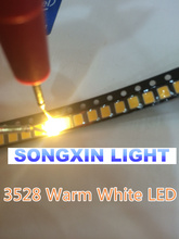 Chip SMD SMT 1000 LED blanco cálido para todo tipo de luces LED, lámpara de PLCC-2, 1210 Uds., 3528 2024 - compra barato
