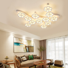 Современный светодиодный потолочный светильник в виде цветка сливы, лампа для гостиной, спальни, столовой, бесплатная доставка 2024 - купить недорого