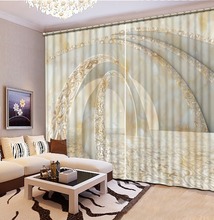 Cortina com estampa de mármore 3d, para sala de estar, sofá, quarto, janela, qualquer tamanho 2024 - compre barato