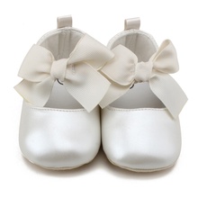 Baby Girl Shoes Toddler Girl Soft PU First Walkers Bow Bandage Baby Princess Prewalker For Newborns 0-18M 2024 - buy cheap