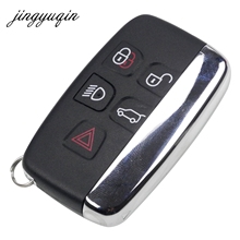 Jingyuqin-carcasa de mando a distancia de 5 botones para Land Rover Ranger, Evoque Discovery 4, Freelander, 2 llaves, funda Fob, 5 uds. 2024 - compra barato