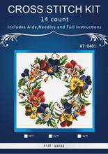 Top Quality Beautiful Lovely Counted Cross Stitch Kit Holiday Harmony Wreath Christmas Jingle Bells dim 0662 2024 - buy cheap