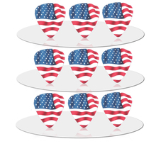 SOACH 10pcs 0.71mm Flag of the United States quality two side earrings pick DIY design Guitar Accessories pick guitar picks 2024 - buy cheap