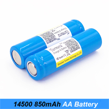 2018 New 14500 battery for 14500 flashlight 850mah 14500 3.7V rechargeable for charger 14500 flishlight lithium battery     jun6 2024 - buy cheap