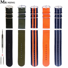 MR. NENG-Correa de nailon para reloj ZULU 5, Correa NATO de 18mm, 20mm, 22mm, 24mm, G10, Color negro, naranja, verde a elegir 2024 - compra barato