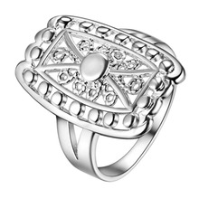 classical bling Silver plated Ring Fashion Jewerly Ring Women&Men , /OFAUBNQZ UDAQWYCG 2024 - buy cheap