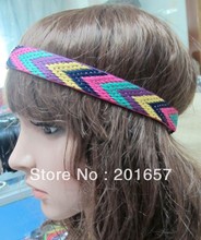 Оптовая и розничная продажа, модная эластичная повязка для волос со стрелками в богемном стиле, тканевая повязка на голову, ширина 3 см, 12 шт./лот 2024 - купить недорого