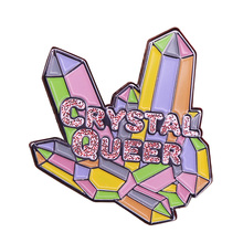 LGBT Pride Crystal Gem Enamel Pin 2024 - buy cheap