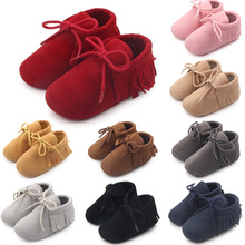 E&Bainel Newborn Baby Moccasins Suede PU Leather Shoes Infant Toddler Kids Girls Boy Prewalker Anti-slip Crib Shoes First Walker 2024 - buy cheap