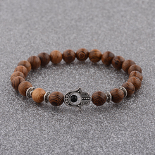 DOUVEI New High Quality Natural Wooden Buddha Head Bead Bracelet Lucky Natural Beads Bracelets for Women & Men Beads bracelet 2024 - buy cheap