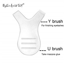 Cepillo de pestañas en forma de Y, herramienta de belleza para extensiones de pestañas, 10 Uds. 2024 - compra barato