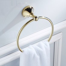 Golden Towel Ring Wall Mounted Towel Bar Bathroom Accessories Bath Towel Holder KD872 2024 - buy cheap
