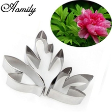 Aomily New 3pcs/Set Cake Cutters Peony Leaf Fondant Cookies Chocolate Sugar Craft Decorating Mould Home Baking Tools 2024 - buy cheap