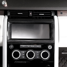 Caja de navegación Interior de fibra de carbono Real moldura de cubierta de marco para Land Rover Discovery 5 LR5 L462 2017 2018, accesorios para coche 2024 - compra barato
