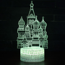 Castle Light Diy Birthday Creative Gifts Lantern Celebration 3d Table Lamps For Living Room White Base Lovely Night Lamp 2024 - buy cheap