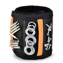 Polyester Magnetic Wristband 10/15pcs Strong Magnets Portable Bag Electrician Tool Bag Screws Drill Holder Repair Tool Belt WWO 2024 - buy cheap