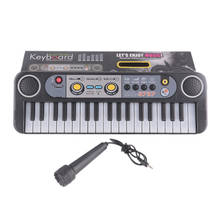 Musical Instruments Toys With Microphone Learning Educational Toys For Children Beginners Gifts Mini 37 Keys Electone Keyboard 2024 - buy cheap