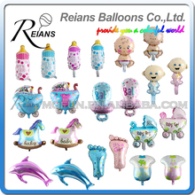 Reians Baby Shower воздушные шары 1th День рождения украшения фольги воздушные шары для маленьких девочек и мальчиков с днем рождения гелиевые шары шаровые 2024 - купить недорого