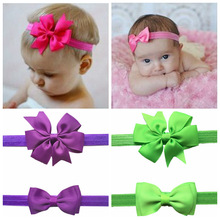 2pcs/set New children accessories ribbon kids children  headbands elastic girls bow headband satin flower headwear 20 colors 2024 - buy cheap