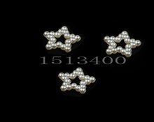 100 шт 12 мм форма звезды имитация полужемчуга Flatback бусины для скрапбукинга DIY украшения 2024 - купить недорого