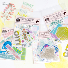 XINAHER 40 pcs/lot English geometric decoration mini paper sticker package DIY diary decoration sticker album scrapbooking 2024 - buy cheap