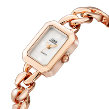Relógio feminino zegarek damski, relógio de pulso quartz clássico pequeno ouro rosa 2024 - compre barato