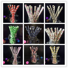 25pcs Paper Straws for Kids Birthday Wedding Party Decoration Event Party Supplies Environmental Creative Drinking Straws 2024 - buy cheap