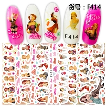 Self-adhesive ultra-thin 3d Nail Decal Stickers Manicure material Nail Art Decoration  for nails Accessories Supplies F409-416 2024 - buy cheap