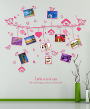 DIY Love Rope Photo Tree Vinyl Wall Sticker Kids Rooms Bedroom Living Room Wall Decor Home Decor Adesivo De Parede Murals Poster 2024 - buy cheap