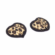 Cubierta de Tepel reutilizable para mujer, pezón de leopardo, cinta de pecho autoadhesiva, fetiche, Sexy 2024 - compra barato