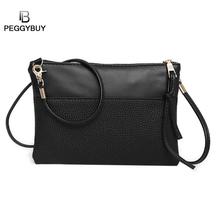 New PU Leather Women Small Messenger Bag Sling Shoulder Bags Fashion Female Shoulder Bags Mini Clutch Handbags Bolso femenino 2024 - buy cheap