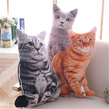 3D Simulation Plush Toys For Children Stuffing Creative Cute Cats And Dogs Sofa Pillows To Accompany Sleeping Children Fun Toy 2024 - buy cheap