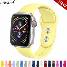 Silicone strap For Apple Watch band 42mm 38mm iWatch 4 band 44mm 40mm sport bracelet watchband for Apple watch 3 2 1 42/38 mm 2024 - buy cheap