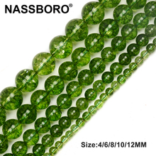 Green Natural Crystal Beads Natural Stone Beads for Jewelry Making Loose Spacers Bead DIY Necklace Bracelet Needlework Craft 2024 - buy cheap