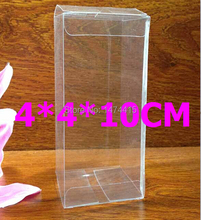 Оптовая продажа 4*4*10 см прозрачная коробка из ПВХ, прозрачная подарочная упаковка коробка, упаковка для игрушек, пластиковая коробка для кукол, Бесплатная доставка 100 шт. 2024 - купить недорого