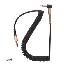 3,5 мм аудио кабель 3,5 Jack папа-папа AUX шнур провод растягивающийся пружинный кабель для автомобильного телефона Наушники Аксессуары для динамиков 2024 - купить недорого