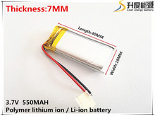 PLIB-Batería de polímero de iones de litio para GPS,mp3,mp4,mp5,dvd,bluetooth, modelo de juguete, 3,7 V,550mAH,[701840] 2024 - compra barato