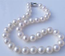 Женский подарок ювелирная застежка 17 дюймов AAA Натуральный 9-10 мм Белый Пресноводный Культивированный жемчуг ожерелье 2024 - купить недорого