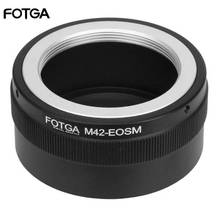 Кольцо-адаптер объектива FOTGA M42 для объектива M42 для беззеркальной камеры Canon EOSM M2 M3 EF-M 2024 - купить недорого