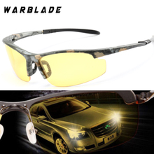 WarBLade-Gafas de sol de visión nocturna para hombre, lentes de conducción polarizadas HD sin montura, amarillas, a la moda, 2018, novedad de 1041 2024 - compra barato