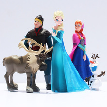 Экшн-фигурки принцессы «Холодное сердце», Анна, Эльза, Кристоф, Свен, Олаф, ПВХ модели кукол, коллекционные игрушки «Холодное сердце», подарок на день рождения для девочек 2022 - купить недорого