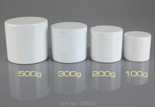 Contenedor de 300g, paquete blanco, caja de plástico de 300ML, botella de doble capa. Tarro de crema, plástico para embalaje, 10 unids/lote 2024 - compra barato