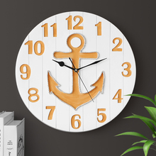 Resin anchorr pattern Silent Quartz wall Clock modern new design 2019 Art clocks for home decoration office wall decor watch 2024 - buy cheap