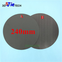 Round 240mm Magnetic adhesive Print Bed Tape Print Sticker Build Plate FlexPlate for DIY Kossel Anycubic Delta 3D Printer parts 2024 - buy cheap