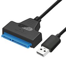 USB 2,0 для SATA 22pin адаптер конвертер кабель для 2,5 дюймов HDD жесткие диски SSD жесткий диск для компьютера ПК windows 2024 - купить недорого