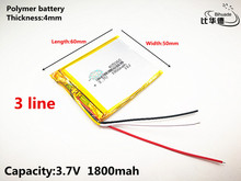 3 line Good Qulity 3.7V,1800mAH,405060 Polymer lithium ion / Li-ion battery for TOY,POWER BANK,GPS,mp3,mp4 2024 - buy cheap